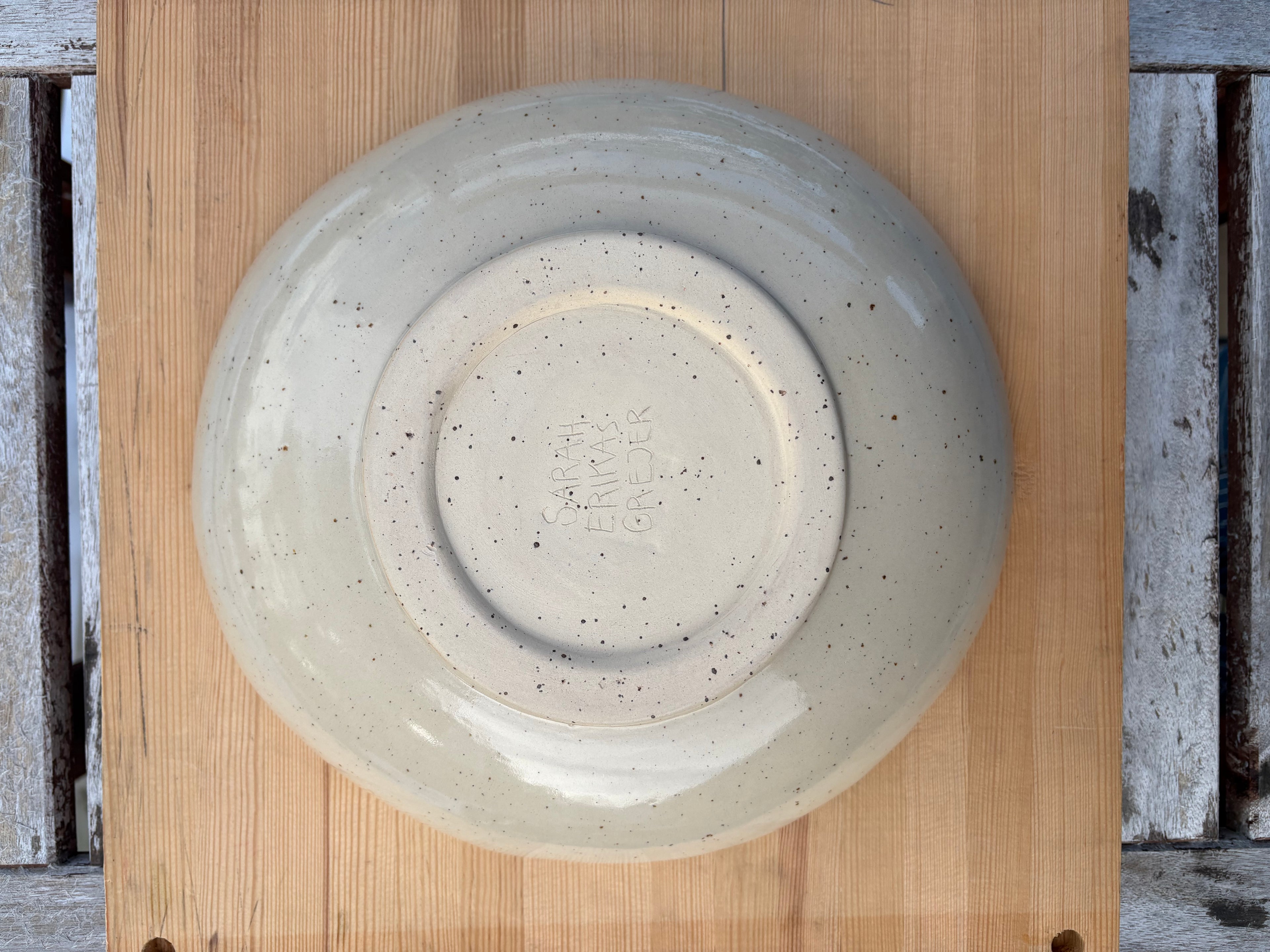 Folkkonst skål 26cm