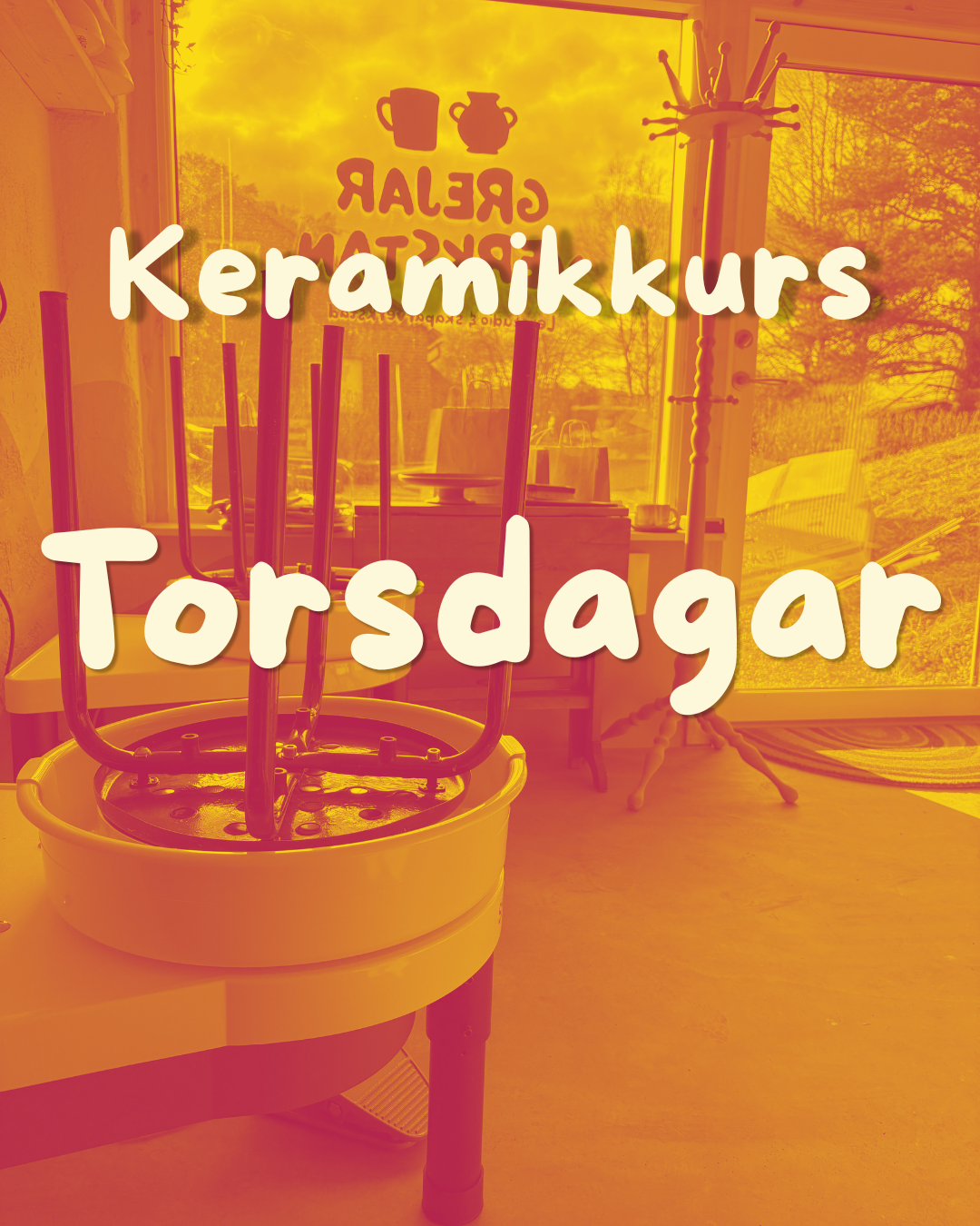 Keramikkurs Torsdagar kl.18.00-21.00 med start 13/8