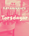 Keramikkurs Torsdagar kl.18.00-21.00 med start 2/10