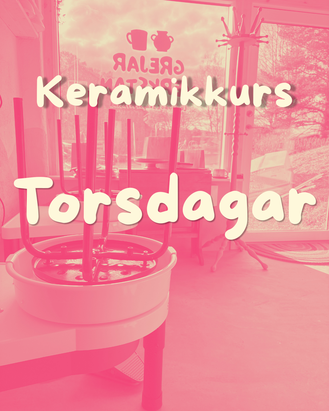 Keramikkurs Torsdagar kl.18.00-21.00 med start 2/10